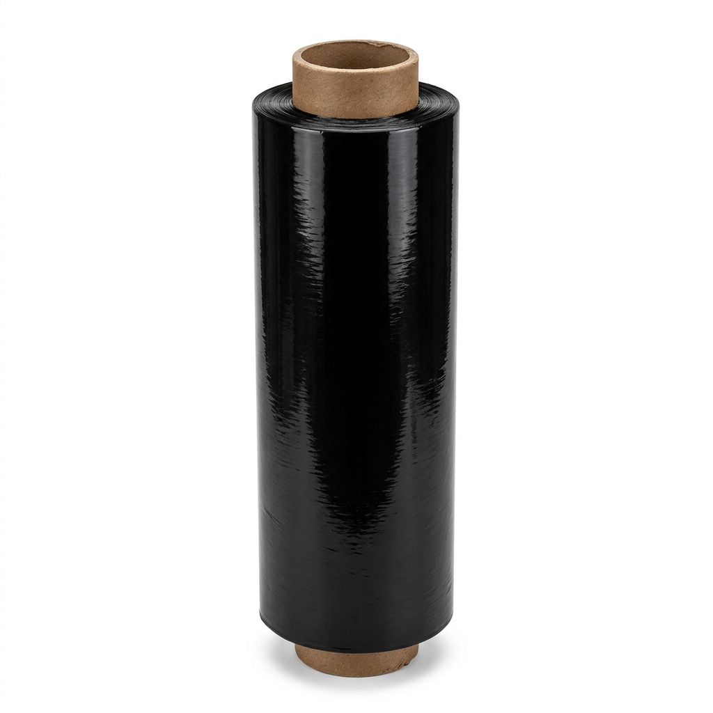 Black Pallet Stretch Wrap Roll
