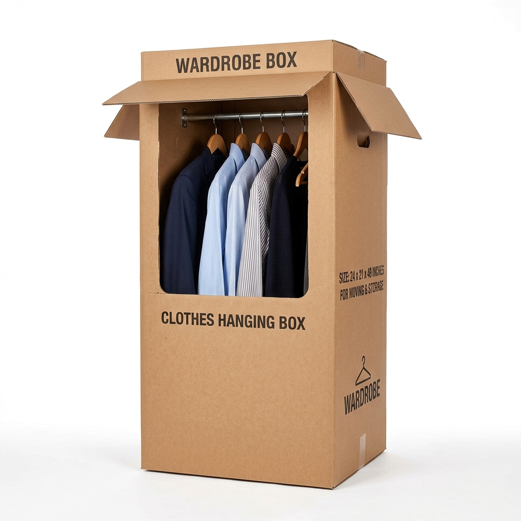 Wardrobe Storage Box (with Rail)